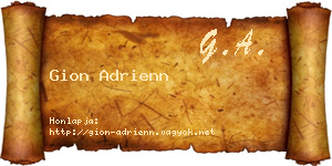 Gion Adrienn névjegykártya